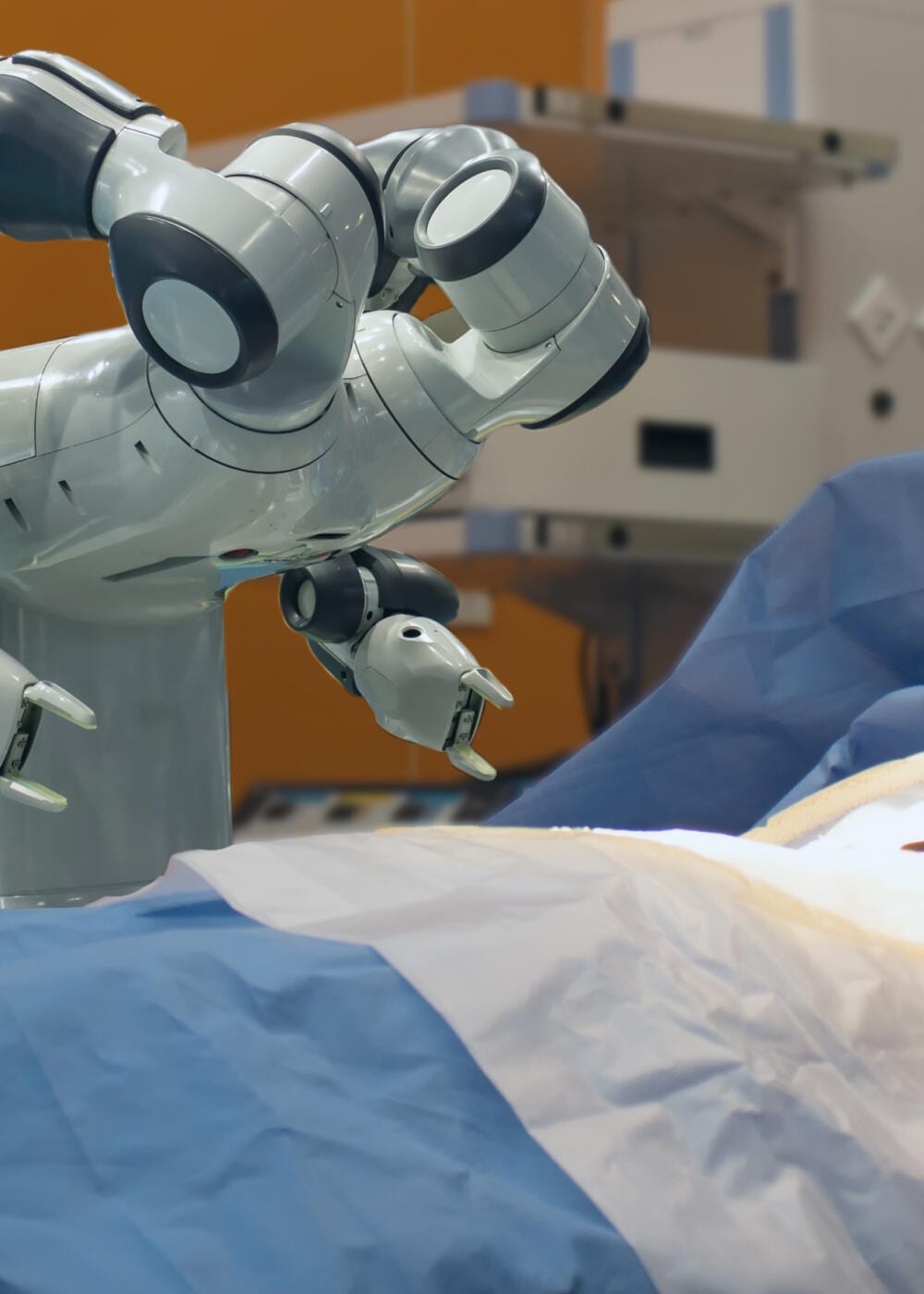 A robotic arm used for prostate surgery.