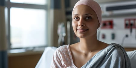 A female patient suffering from recurring tumors.