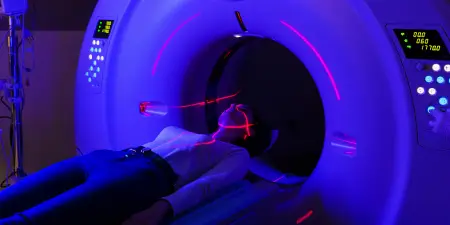 CT or MRI scan for diagnosing bladder tumors.