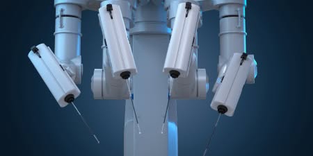 A robotic arm used in reconstructive surgery.